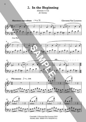 EDEN Single Sheet Music - PDF Download - 02 In the Beginning